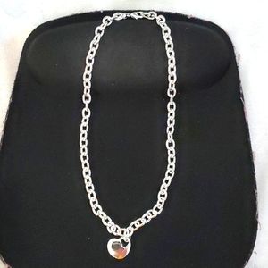 925 Sterling Silver Heart Necklace for Women's
